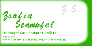 zsofia stampfel business card